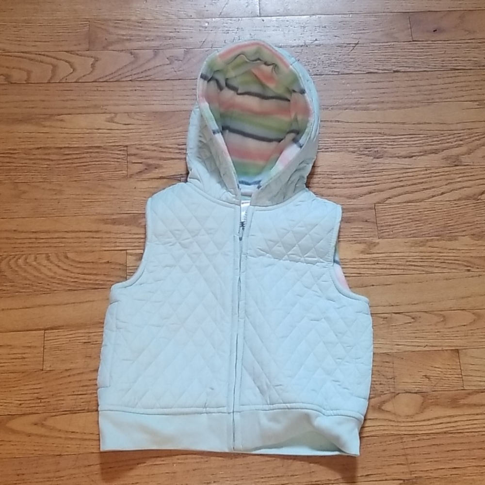 A pale turquoise size small vest
